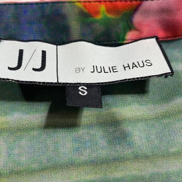 Anthropologie Floral Print Top Maytham Rose Dolman Blouse By Julie Haus, Size Sm - Picture 15 of 16